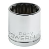 Powerbuilt 1/2 Inch Drive x 30 MM 12 Point Shallow Socket - 642024