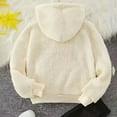 thumbnail image 6 of Kids Hoodie Long Sleeve Bow Hoodie Kids Warm Loose Pullover Sweatshirt Girls 7-8 Years, 6 of 8