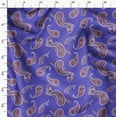 thumbnail image 3 of Soimoi Polyester Fleece Purple Fabric By the Yard - 56 Inch Wide - Paisley Pattern Fabric - Botanical and Elegant Designs for Various Uses Printed Fabric, 3 of 6
