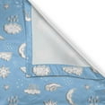 thumbnail image 4 of Ambesonne Rain Window Valance, Cartoon Weather, 54" X 12", Pale Azure Blue White, 4 of 5