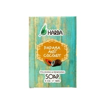 Harba Bath Soap Papaya and Coconut, Polishing & Renewing - 5 OZ (142g)