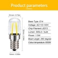 thumbnail image 2 of Ruiandsion E14 White LED Light Bulb, 1.5W 300LM 6000K Cool White, High Heat Resistant and Waterproof, for Microwave and Oven, AC 110-130V,Pack-1, 2 of 8