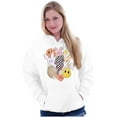 thumbnail image 3 of Spring Easter Bunny Disco Collage Hoodie Sweatshirt Women Brisco Brands S, 3 of 4