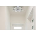 thumbnail image 5 of Living District Lyra 6-Light Metal & Glass Flush Mount in Chrome/Clear, 5 of 10