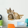 thumbnail image 1 of Lynx and Her Cub Wall Decal by Wallmonkeys Peel and Stick Graphic (24 in W x 18 in H) WM50714, 1 of 4