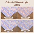 thumbnail image 7 of Design&I 8'x10' Washable Area Rug Mermaid Aesthetic Sparkle Border Kawaii Scale Cute Starfish Purple Flowing for King Size Bedroom, Under Bed, Sleek Flatweave Pet Friendly, 7 of 7