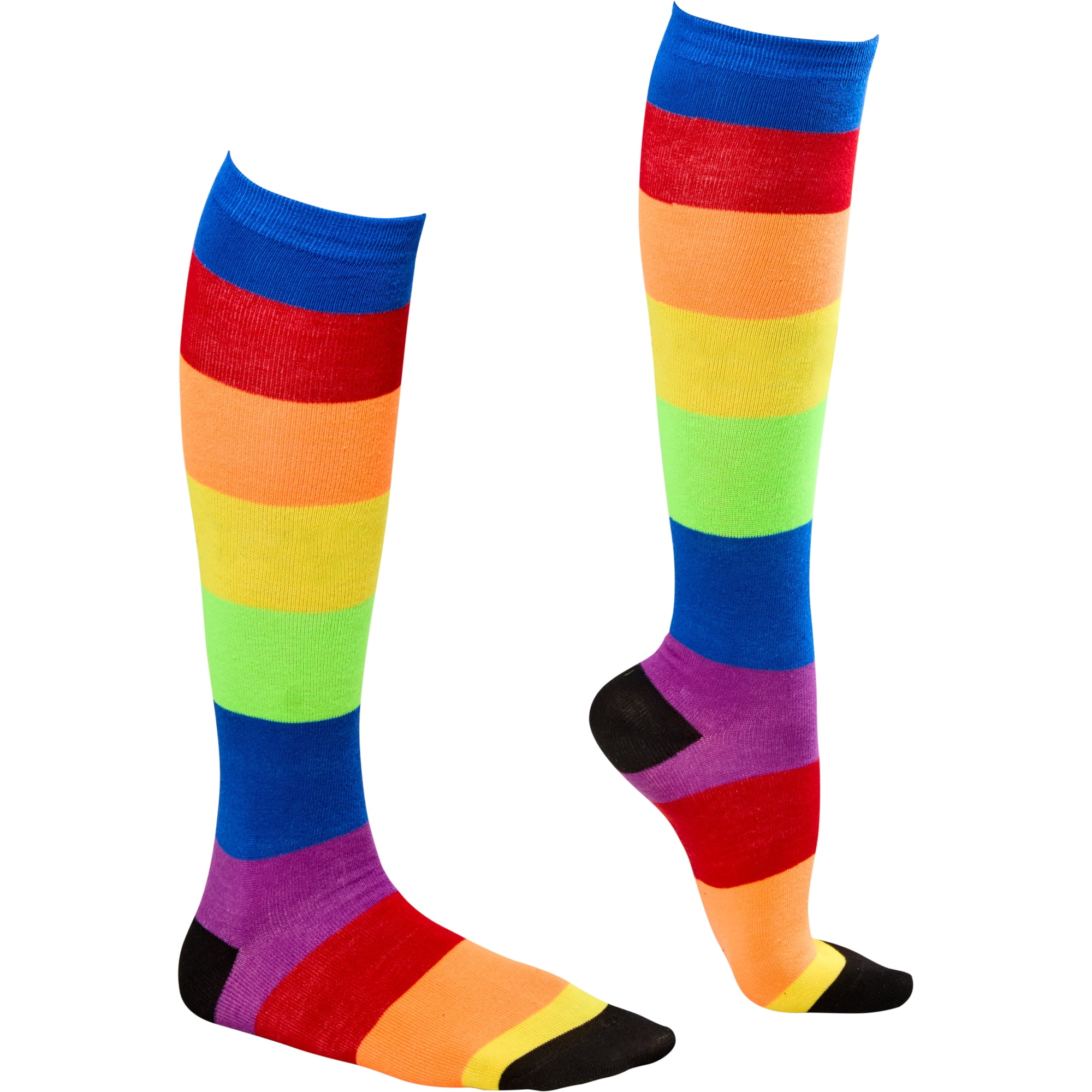 Rubies Rainbow Striped Socks, One Size
