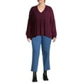 thumbnail image 5 of (3 pack) JMS Just My Size by Hanes Women's Plus Size 2 Pocket Pull On Pants, Single and 2 Pack, 5 of 9