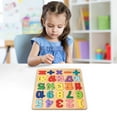 thumbnail image 3 of Wooden Puzzles - Alphabet Puzzle, Shape and Number Puzzle Toys, A, 3 of 5