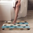 thumbnail image 4 of 1pc Wooden Plank with Pet Paw Absorbent Non-Slip Bathroom Thickened Flannel Rug Decor,Soft,Quick Drying,Suitable For Indoor/outdoor Use,Bathrooms,Bedrooms,Kitchens,Terrace,Laundry Rooms,16"x24", 4 of 9