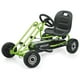 thumbnail image 1 of Hauck Lightning Ride On Pedal Go Kart portátil de juguete con asiento ergonómico ajustable, freno de mano y manejo afilado para niños y niñas, verde, 1 of 5