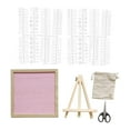 thumbnail image 4 of Tablero de letras de fieltro Tablero de mensajes intercambiable Tablón de anuncios rústico decorativo con Rosa, 4 of 9