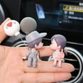 thumbnail image 3 of accesorios para carros Interior, Couple Cute Ornaments for Car, Car Decoration Cute Cartoon Couples Action, Cartoon Car Dashboard Decorations, Car Decorations Interior (2 Pairs 03), 3 of 8