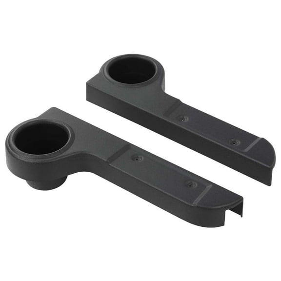 PIT66 Universal Rear Seat Arm Rest Cup Holder Fit for EZGO Club Car Yamaha Golf Cart Black