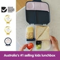 thumbnail image 3 of b.box Large Lunch Box for Kids, Bento Box with Ice Pack, Leakproof - Indigo Rose, 3 of 9