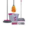 thumbnail image 1 of Combo Completo De Limpieza Para El Hogar Con Escoba Mop Cubeta Recogedor y Colgador Reynera 6-0-5158 reynera 6-0-5158, 1 of 7