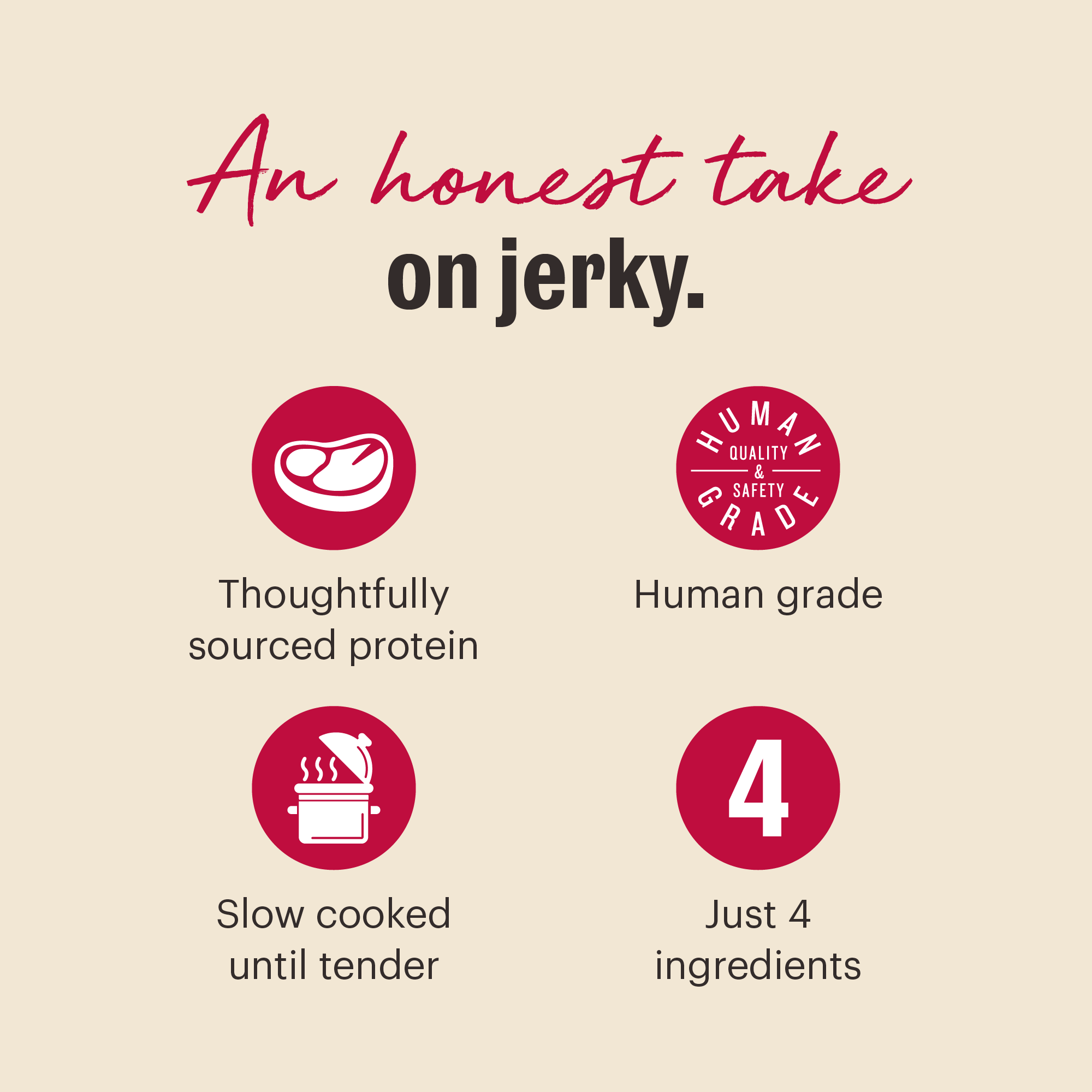 The Honest Kitchen Slow Cooked Beef Jerky Dog Treats, 5.6 Oz photo 3