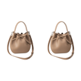 thumbnail image 1 of Bolso Hombro Mujer PU Cubo Gran Capacidad Cordón Chic Hobo Caqui, 1 of 3