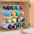 thumbnail image 4 of TAIMASI Water Bottle Organizer, 4 Packs Stackable Plastic Water Bottle Cup Holder, Drink/Water Bottle Storage Stand for Kitchen Countertop, Cabinet, Freezer, Pantry, 4 of 7
