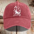 thumbnail image 5 of Dolly Baseball Hat Adjustable Trucker Baseball Cap Washed Denim Printed Baseball Cap For Men And Style Distressed Denim Hat With Curved Brim And Adjustable Strap One Size, 5 of 6
