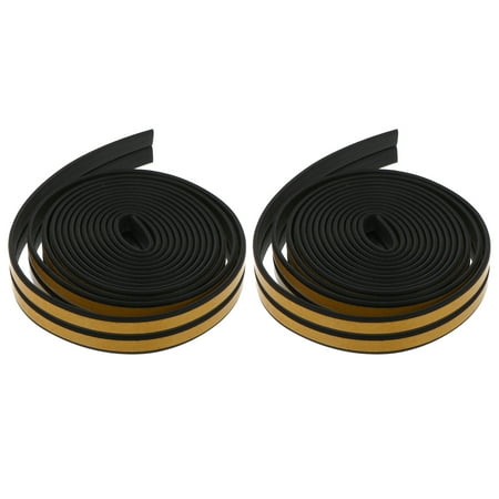 

NUOLUX 2pcs Self-adhesive Door Soundproof Strips 5M Colored Windows Seal Strip