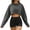 Gray, variant on BUIGTTKLOP Crop Tops for Women Long Sleeve Cropped Shirts Round Neck Tops Solid Color Loose Fitting Tees Tops