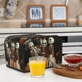 thumbnail image 6 of Haiem Whimsical Halloween Skeletons Print Toaster Covers 4 Slice Wide Slot,Bread Dust Cover & Fingerprint Protection,Bread Machine Cover,Appliance Covers, 6 of 7