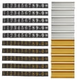 thumbnail image 1 of Shisuyan ABS Plastic Price Tags Silver 10Pcs 4.1x1.0x0.2In, 1 of 8