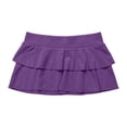 thumbnail image 4 of Wxolcjlv Women's Ruffled Swim Mini Skort Fold Over Waist Stretch Fit Silhouette Beach Pool Skorts, 4 of 4