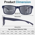 thumbnail image 4 of Gafas de sol Lading LADEESSE, paquete de 3 unidades, protección solar UV400, 4 of 6
