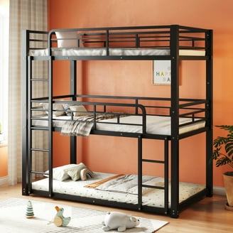 Better Homes & Gardens Anniston Convertible Black Metal Triple