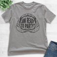 thumbnail image 2 of Kids Jaw Ready To Party Shirt, Youth Kids Boy Girl T-Shirt, Shark Shirt, Pun Shirt, Party Shirt, Shark Jaw Shirt, Dark Heather Gray, Medium, 2 of 4