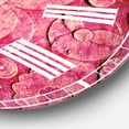 thumbnail image 3 of Designart 'Summer hawaiin Flowers' Traditional wall clock, 3 of 6