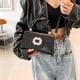thumbnail image 2 of Bolso de mano Qarigey PU Cute Street mujer correa extraíble cuero PU negro, 2 of 6