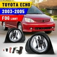 thumbnail image 2 of Fog Lights for 2003-2005 Toyota Echo Bumper Lamp Clear Lens 1 Pair w/Wiring Kit Switch, 2 of 9