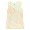 thumbnail image 2 of Oiselle Womens Keyhole Tank Top Off White 10, Color: Off White/Orange, 2 of 3
