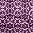thumbnail image 1 of oneOone Polyester Lycra Dark Magenta Fabric Florals Dress Material Fabric Print Fabric By The Yard 56 Inch Wide, 1 of 6