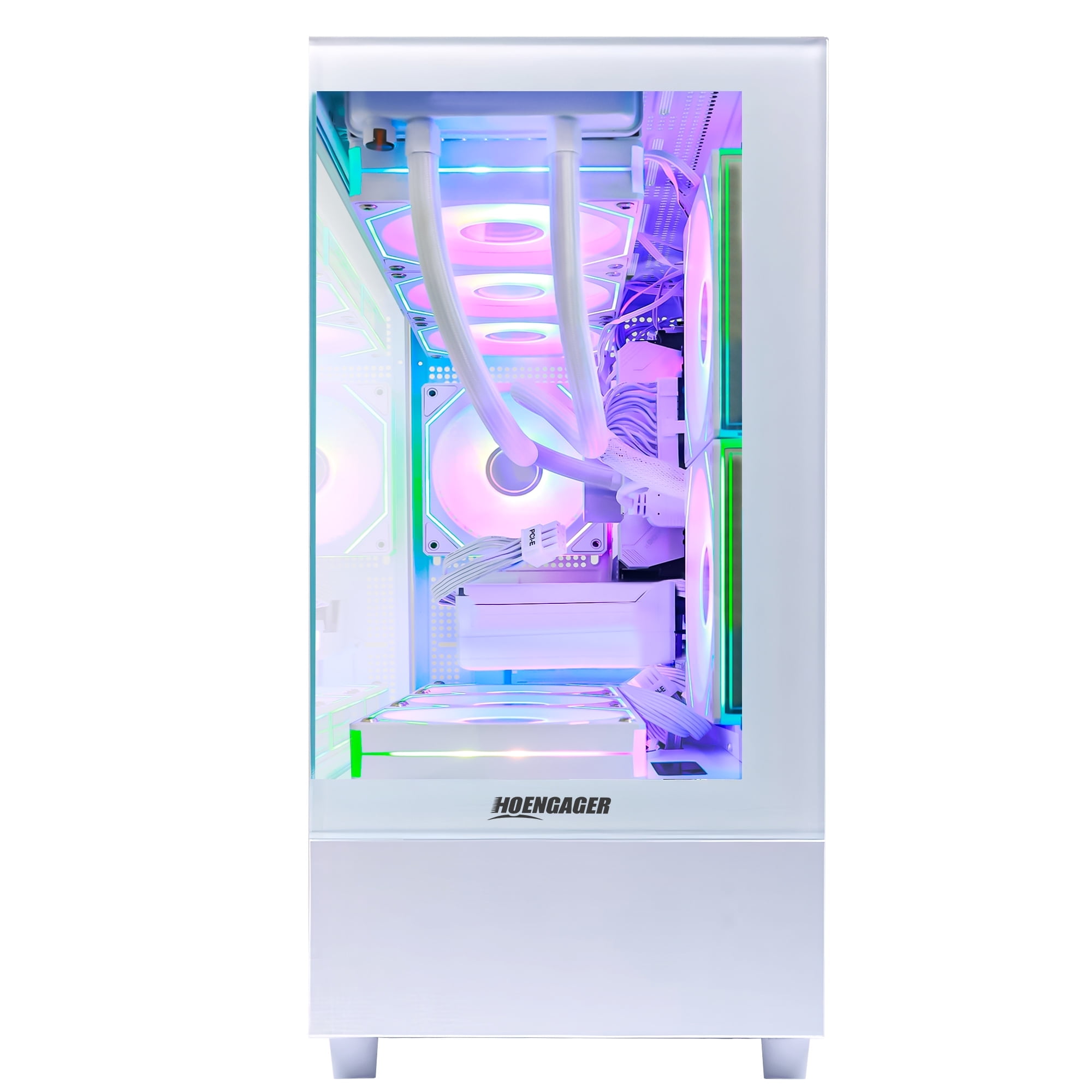 Hoengager Sunshine RTX 5070 12GB Gaming PC Desktop Intel Core i5-12600KF 32GB DDR5 RAM 1TB PCIe and 1TB SATA SSD Windows 11 -RGB Prebuilt Computer