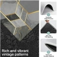 thumbnail image 3 of Gray Gold Hexagon Marble Pattern Kitchen Rugs Sets Of 3,Kitchen Runner Rugs Non Skid Washable,Decorative Kitchen Floor Mats for Kitchen,Sink,Laundry,17"x30"+ 17"x47" + 17"x59", 3 of 6