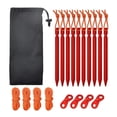 thumbnail image 2 of koolsoo 10pcs 7001 Aluminum Tent Stakes - Ultralight Tri-cone Tent Pegs Red, 2 of 9