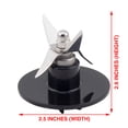 thumbnail image 4 of 2 Pack Cuisinart SPB-456-2B Replacement Blender Blades, Black, 4 of 4