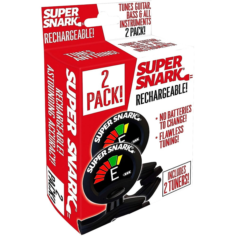Snark Super Snark Rechargeable Clipon Tuner (2Pack)