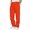 Orange, variant on Up to 65% Off! Fmbrln Mens Summer Sweatpants Fashion Drawstring Elastic Waist Casual Loose Solid Color Athletic Pants with Pockets Lounge Straight Leg Pants
