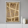 thumbnail image 2 of IDEA4WALL Framed Canvas Wall Art Interweaving Mesh Abstract Geometric Print Minimal Brown & Beige Abstract Modern Art Contemporary Relax/Calm for Living Room, Bedroom, Office - 24"x36" White, 2 of 5
