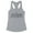 Heather Grey, variant on Skyline Amsterdam Tank Top Fitted Racerback Women's Large White