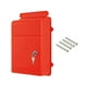 thumbnail image 3 of Buzón de pared de apertura amplia con llave y cerradura. Sugerencia de buzón con cerradura. Rojo, 3 of 9