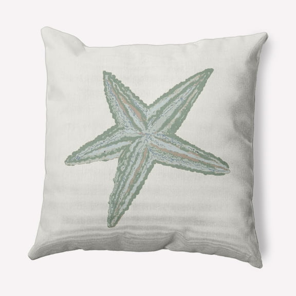 Simply Daisy 16" x 16" Starfish Nautical Indoor/Outdoor Throw Pillow