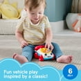 thumbnail image 3 of Fisher-Price Chatter Telephone Vehicle, 3-Inch Push-Along Toy with Sounds for Baby & Toddler, 3 of 6