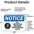 thumbnail image 2 of (2 Pack) Fall Protection Required When Sign, 2 of 7