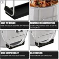 thumbnail image 3 of Slow Cooker Lid Holder, Stainless Steel Lid Holder Crock Pot Kitchen Pot Organizer Hand Free Pot Lid Organizer for Bracket Keeping Countertops Clean, 3 of 7